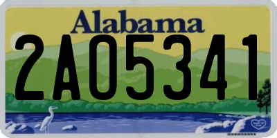AL license plate 2AO5341