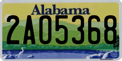 AL license plate 2AO5368