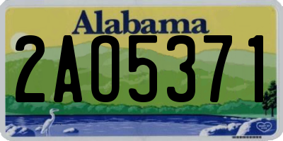 AL license plate 2AO5371