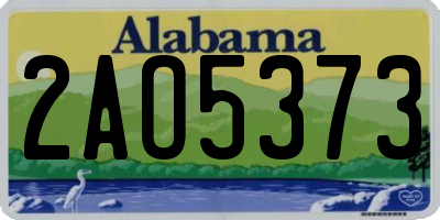 AL license plate 2AO5373