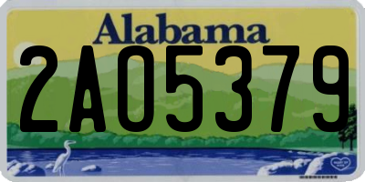 AL license plate 2AO5379