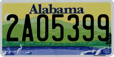 AL license plate 2AO5399