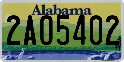 AL license plate 2AO5402