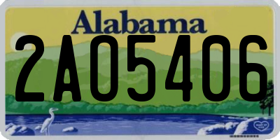 AL license plate 2AO5406