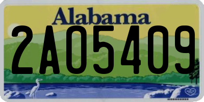 AL license plate 2AO5409