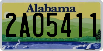 AL license plate 2AO5411