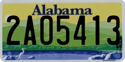 AL license plate 2AO5413