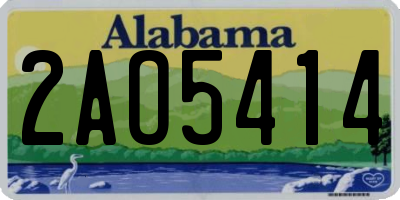 AL license plate 2AO5414
