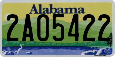AL license plate 2AO5422