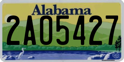 AL license plate 2AO5427