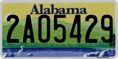 AL license plate 2AO5429