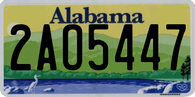 AL license plate 2AO5447