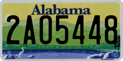 AL license plate 2AO5448