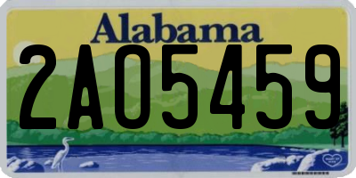 AL license plate 2AO5459
