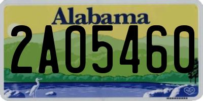AL license plate 2AO5460
