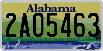 AL license plate 2AO5463