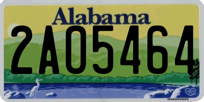 AL license plate 2AO5464