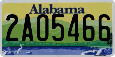 AL license plate 2AO5466