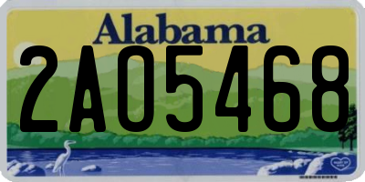AL license plate 2AO5468