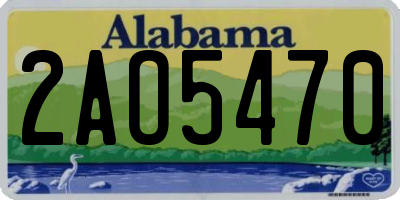 AL license plate 2AO5470