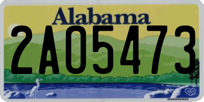 AL license plate 2AO5473