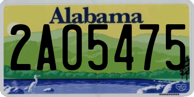AL license plate 2AO5475