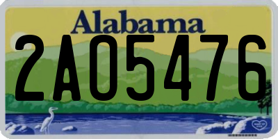AL license plate 2AO5476