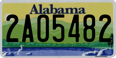AL license plate 2AO5482