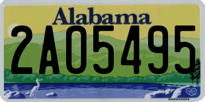 AL license plate 2AO5495