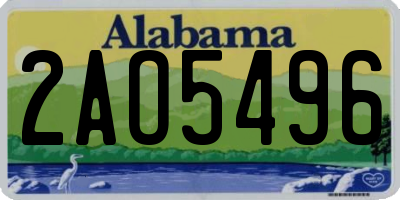 AL license plate 2AO5496