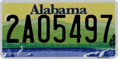 AL license plate 2AO5497