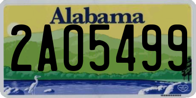 AL license plate 2AO5499