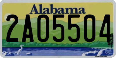 AL license plate 2AO5504