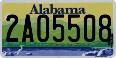 AL license plate 2AO5508