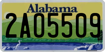 AL license plate 2AO5509