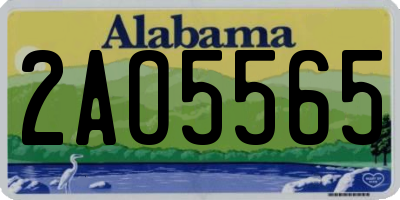 AL license plate 2AO5565