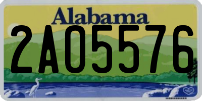 AL license plate 2AO5576
