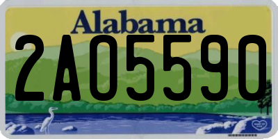 AL license plate 2AO5590
