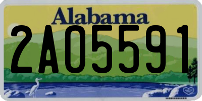 AL license plate 2AO5591