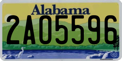 AL license plate 2AO5596