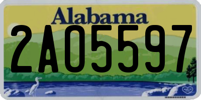 AL license plate 2AO5597