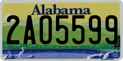 AL license plate 2AO5599