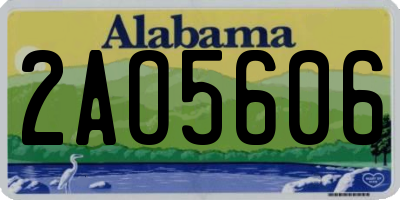 AL license plate 2AO5606