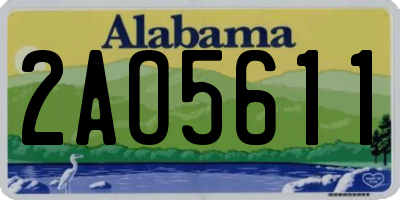 AL license plate 2AO5611
