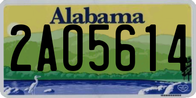 AL license plate 2AO5614