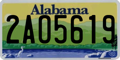 AL license plate 2AO5619