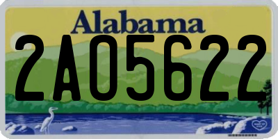 AL license plate 2AO5622