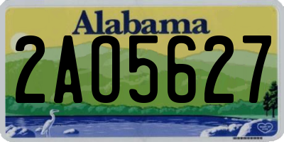 AL license plate 2AO5627