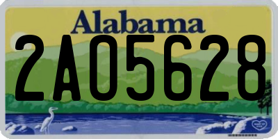 AL license plate 2AO5628