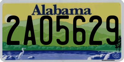 AL license plate 2AO5629